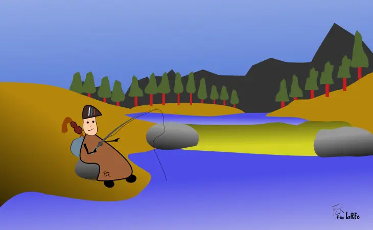 Peregrino pescando. / FrAn LaREo para Mundiario
