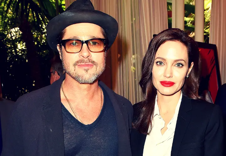Brad Pitt, actor; y Angelina Jolie, actriz. RR SS.