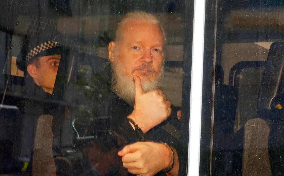 Assange, detenido./ El Confidencial