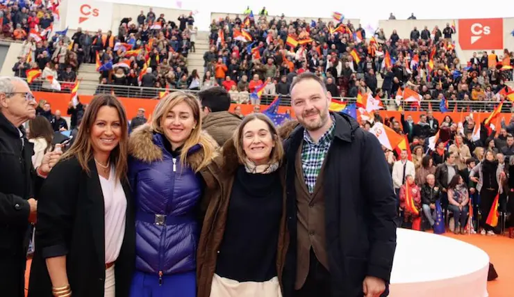 Candidatos de Cs Galicia al Congreso: Beatriz Pino, Inés Canle, Marta Rivera y José Manuel Blanco. / FB Cs Galicia
