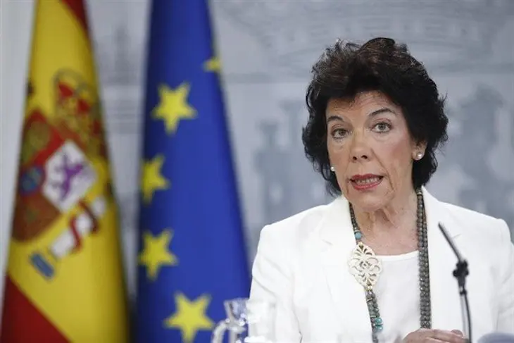 Isabel Celaá, portavoz del Ejecutivo.