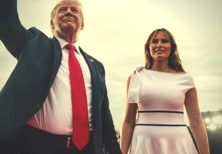 Donald Trump, presidente de EE UU; y Melania Trump, primera dama de EE UU. RR SS.