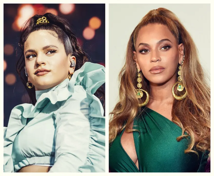 Rosal&iacute;a y Beyonc&eacute;, cantantes. RR SS