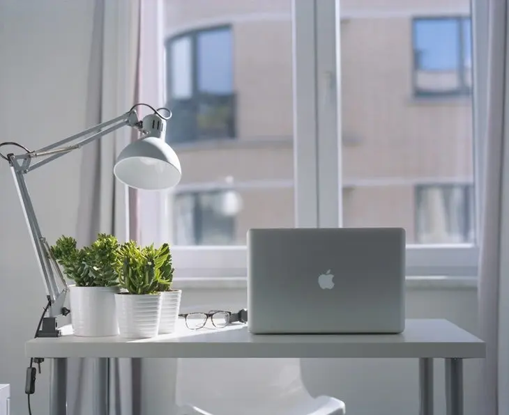 Escritorio con plantas. / Pexels.com.