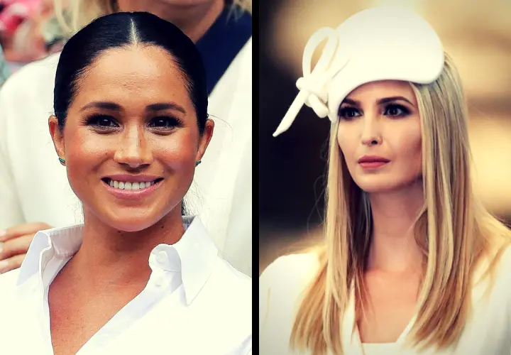 Meghan Markle, duquesa de Sussex; e Ivanka Trump, empresaria. RR SS.
