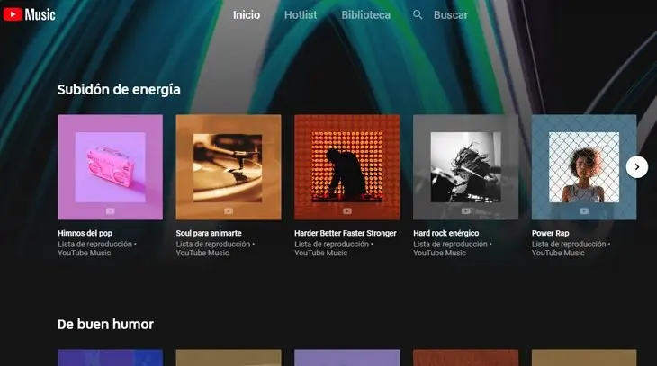 Youtube Music, la plataforma de streaming de Google. /elPeri&oacute;dico