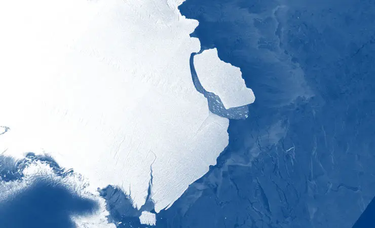Se desprendi&oacute; un iceberg de la plataforma ant&aacute;rtica. /&nbsp;&nbsp;Esa Sentinel-1A