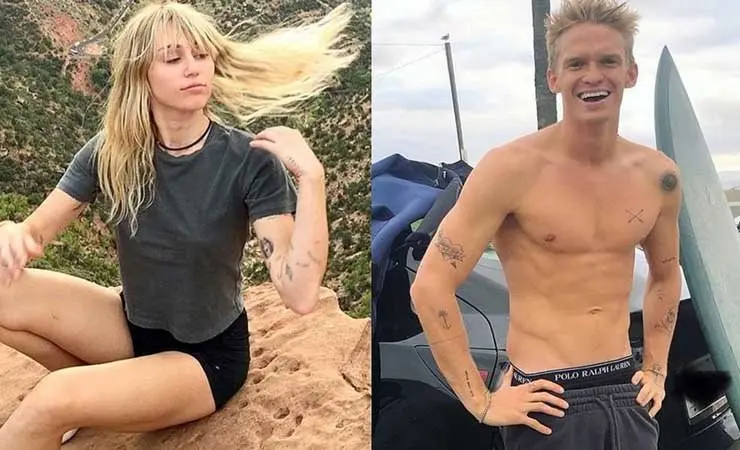 Miley Cyrus fue sorprendida a los besos con Cody Simpson. / Instagram