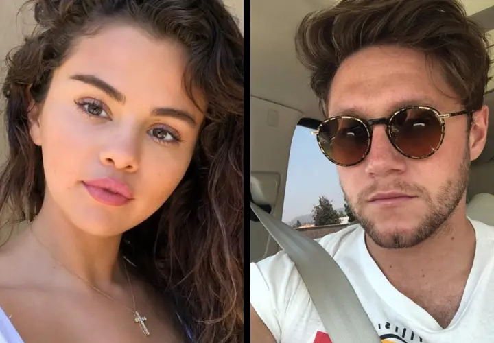 Selena Gomez, actriz y cantante; y Niall Horan, cantante.