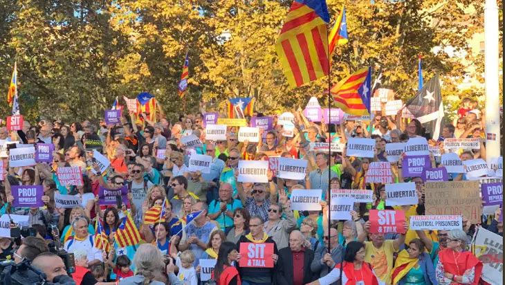 Manifestaci&oacute;n en Barcelona. / Josep Cat&agrave;