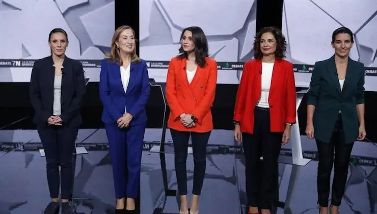 Ultimo debate electoral protagonizado por las mujeres más representativas de los partidos. / TV