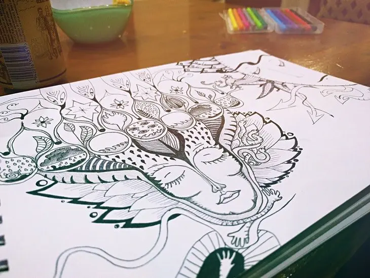 Un libro para colorear. / Pexels.com.