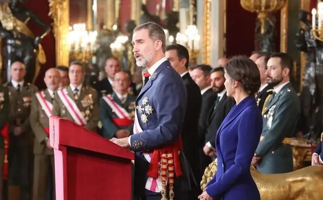 El Rey Felipe VI en la Pascua Militar. / Mundiario