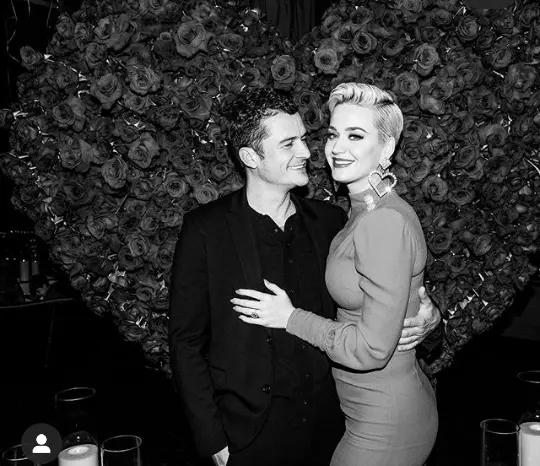 Orlando Bloom y Katy Perry. Instagram.
