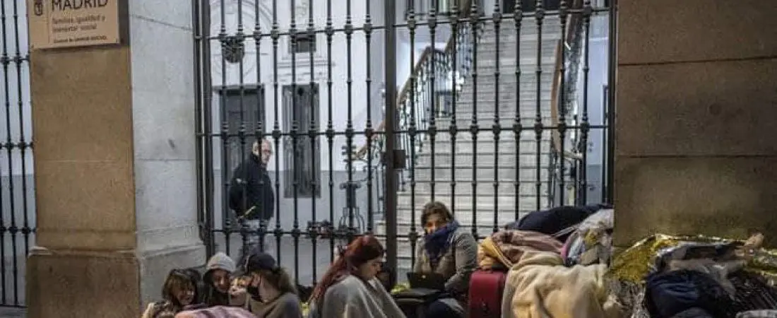 Una imagen de la pobreza en Madrid. / RR SS