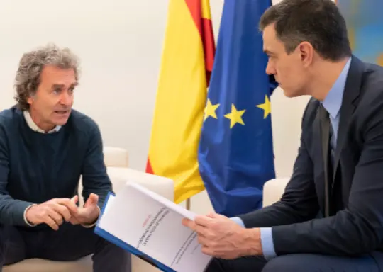 Fernando Sim&oacute;n y Pedro S&aacute;nchez. / Gobierno de Espa&ntilde;a