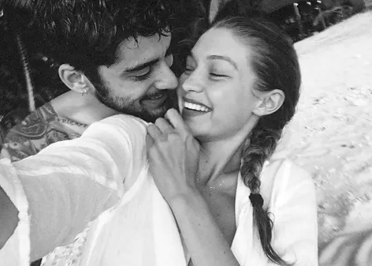 Zayn Malik y GigiHadid. @gigihadid.