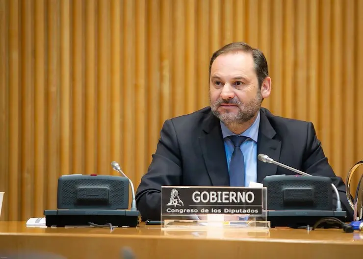 El ministro de Transportes, Movilidad y Agenda Urbana, José Luis Ábalos en la Comisión de Transportes el pasado lunes 27 de abril de 2020. / @Congreso_ES