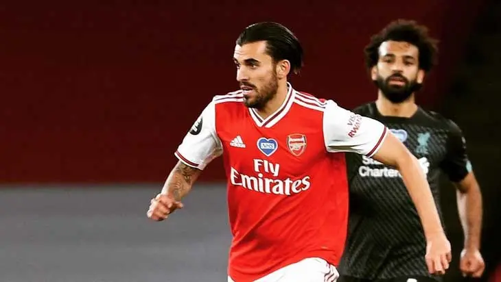 Dani Ceballos durante un juego entre el Arsenal y el Livepool. / Instagram