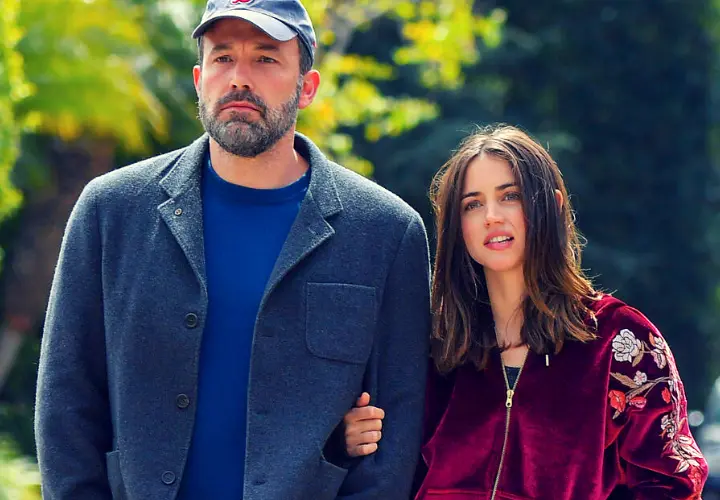 Ben Affleck, actor; y Ana de Armas, actriz. RR SS.
