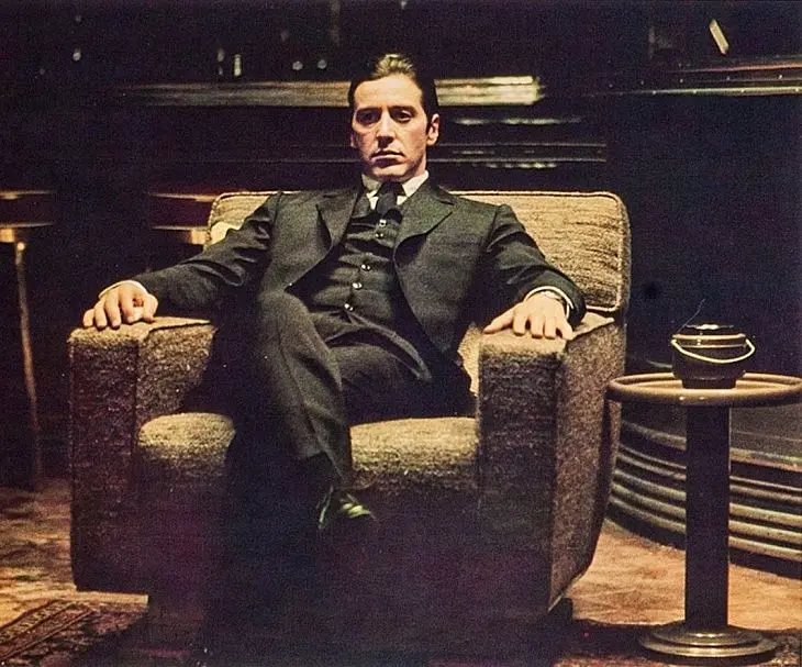 Al Pacino en el papel de Michael Corleone en El Padrino. / RR SS