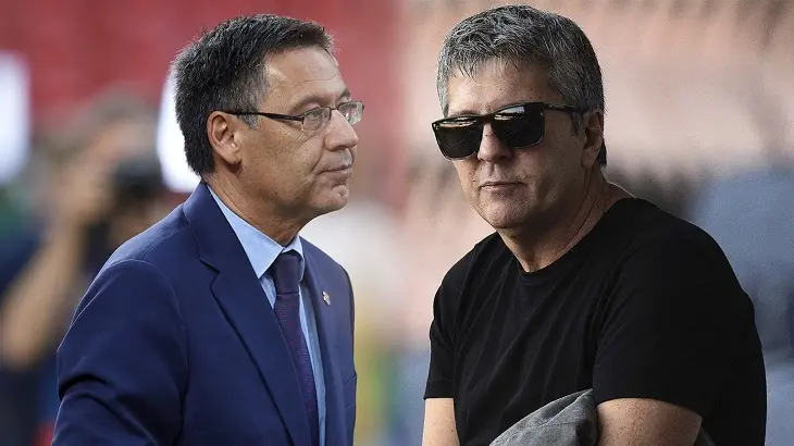 Bartomeu y Jorge Messi se reunieron sin llegar a un acuerdo. / Twitter