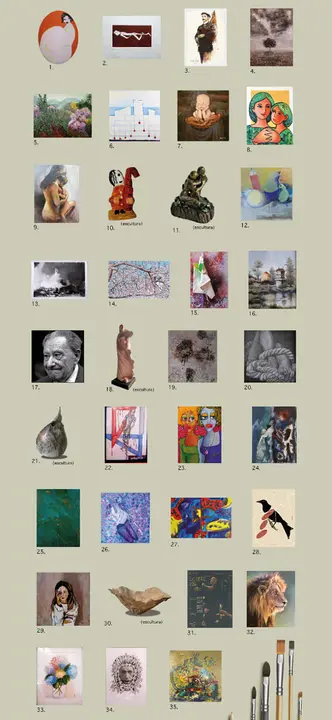 Obras participantes en la II exposición colectiva a favor de Tierra de Hombres. / Mundiario