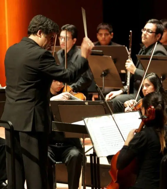 La orquesta y el director