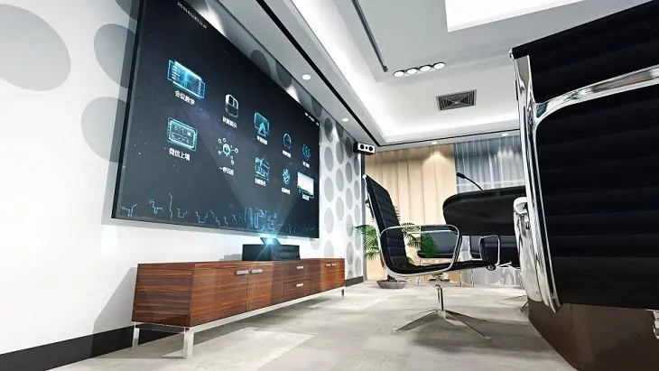 Pantalla en oficina de conferencias. / Pixabay