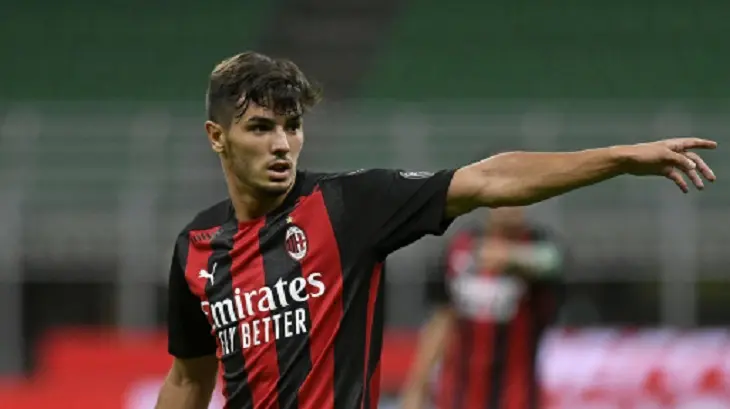 Brahim D&iacute;az, actualmente juega cedido en el AC Milan. / Transfermarkt