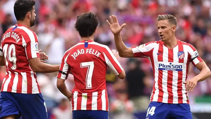 Diego Costa, Joao F&eacute;lix y Marcos LLorente
