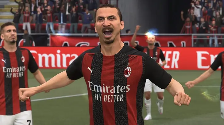 Zlatan Ibrahimovic en su versi&oacute;n digitalizada en el juego FIFA 21. / Dexerto