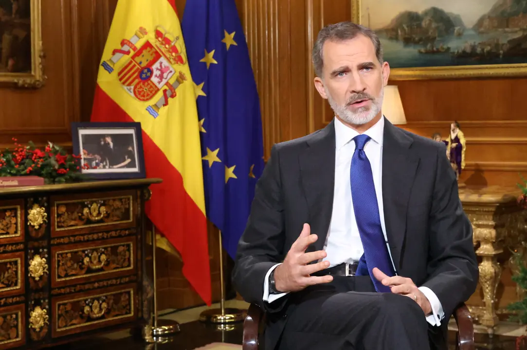 El rey Felipe VI en su mensaje de Navidad de 2020. / Mundiario