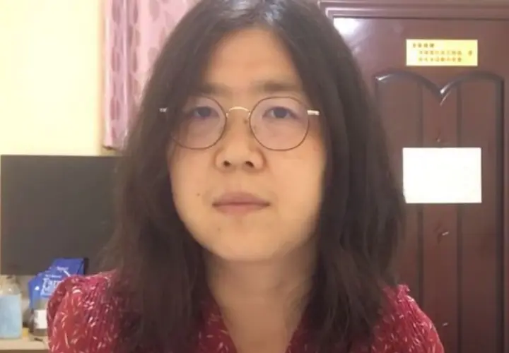 Zhang Zhan, periodista. YouTube.
