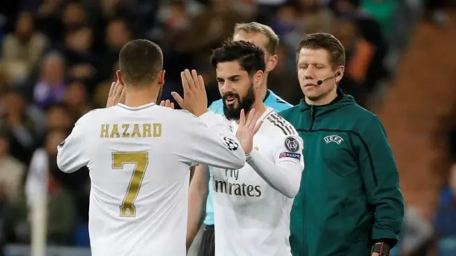 Hazard e Isco, jugadores del Real Madrid. realmadrid.com