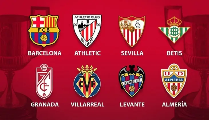 Los equipos que se enfrentar&aacute;n en cuartos de final de Copa del Rey. /  Twitter
