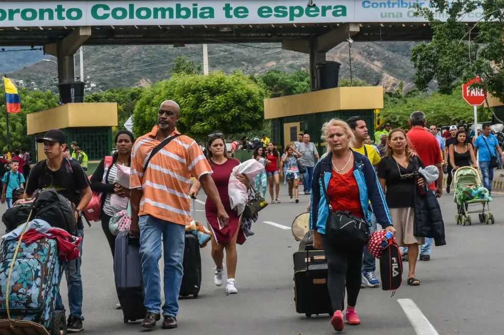Migrantes venezolanos llegando a C&uacute;cuta, Colombia, tras pasar caminando la frontera entre ambos pa&iacute;ses. / El Nacional