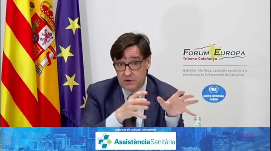 Salvador Illa, en Nueva Econom&iacute;a Forum. / Mundiario