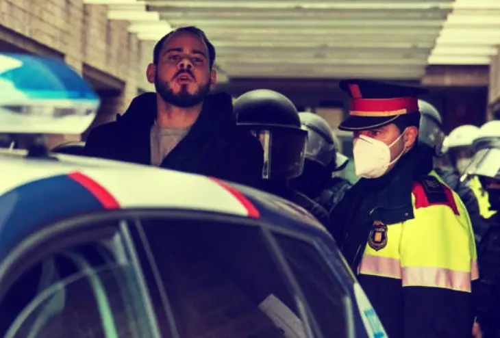 Detenci&oacute;n del rapero Pablo Has&eacute;l. YouTube.
