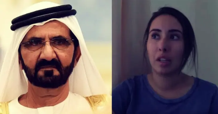 Mohammed bin Rashid Al Maktoum, emir de Dub&aacute;i y su hija, la princesa Latifa. RR SS.