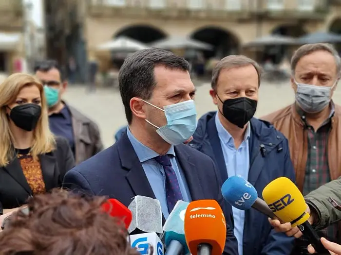 Gonzalo Caballero en Ourense. / PSdeG-PSOE