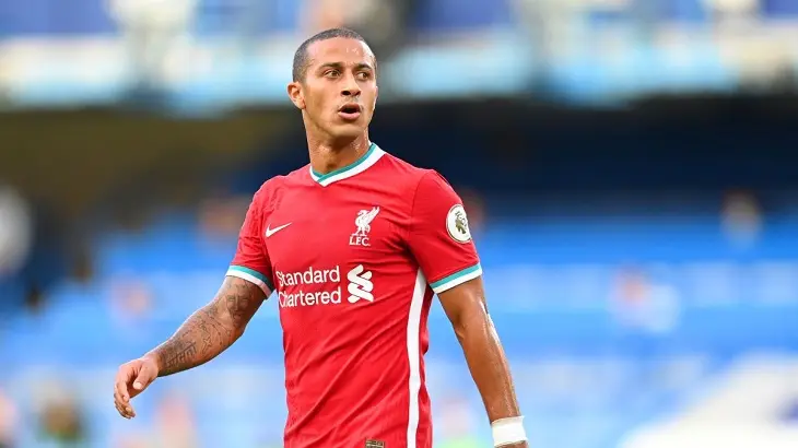 Thiago Alc&aacute;ntara, jugador del Liverpool. / RR.SS