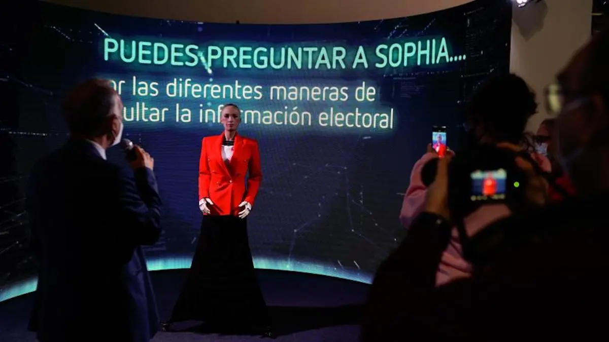 El robot Sophia en IFEMA. / Comunidad de Madrid