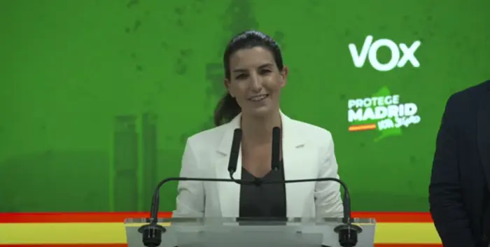 Roc&iacute;o Monasterio, era la candidata de Vox /@Vox_es