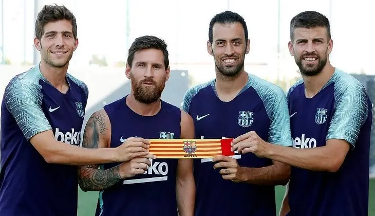 Sergi Roberto, cuarto capit&aacute;n del FC Barcelona. RR.SS