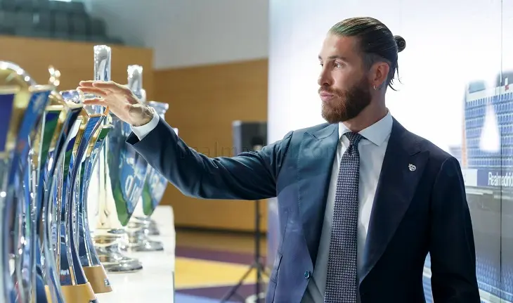 Sergio Ramos, despidi&eacute;ndose del Real Madrid. / realmadrid.com