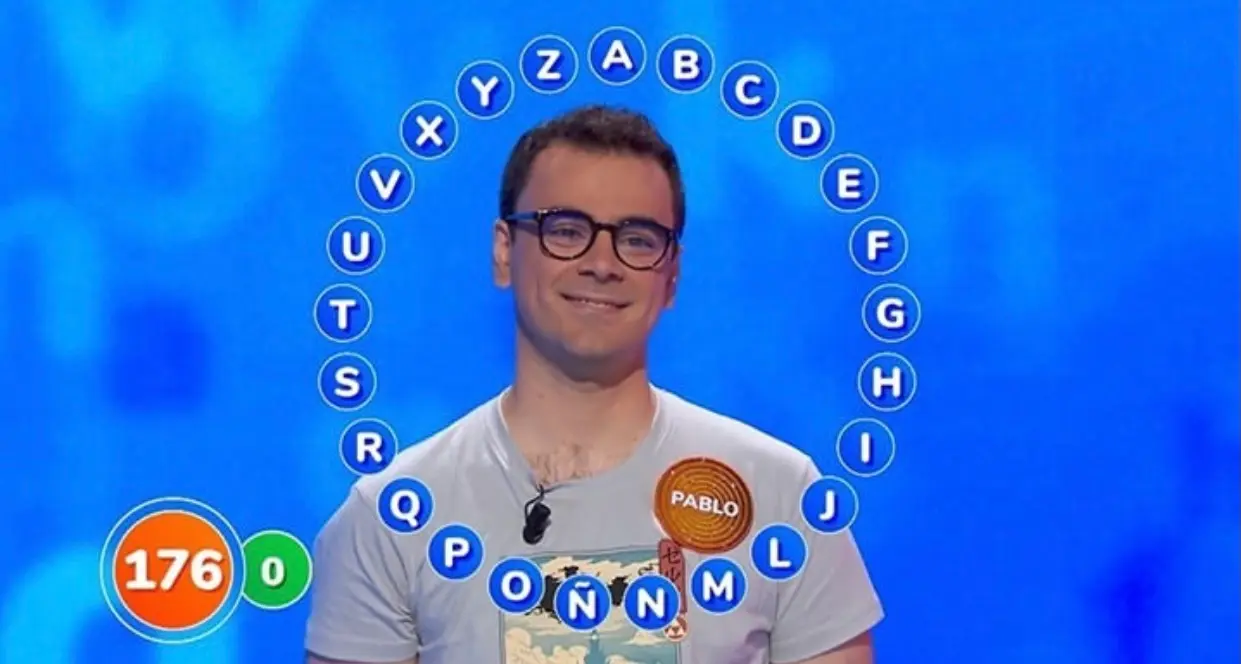 Pablo D&iacute;az, ganador de El Rosco Pasapalabra / IG @pasapalabra