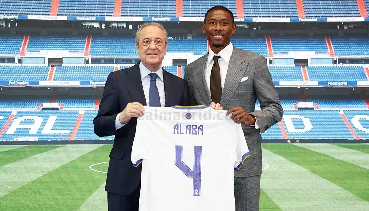 David Alaba con el n&uacute;mero que us&oacute; Sergio Ramos. / Foto: realmadrid.com