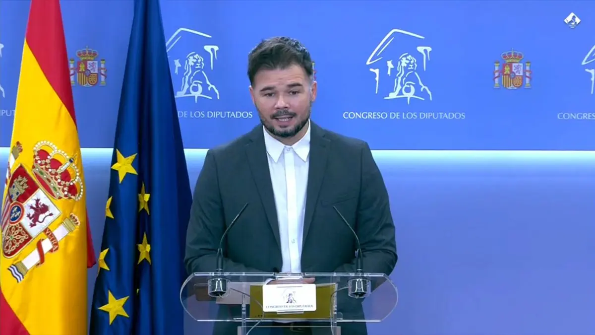 Gabriel Rufi&aacute;n, portavoz de ERC en el Congreso. / Archivo.