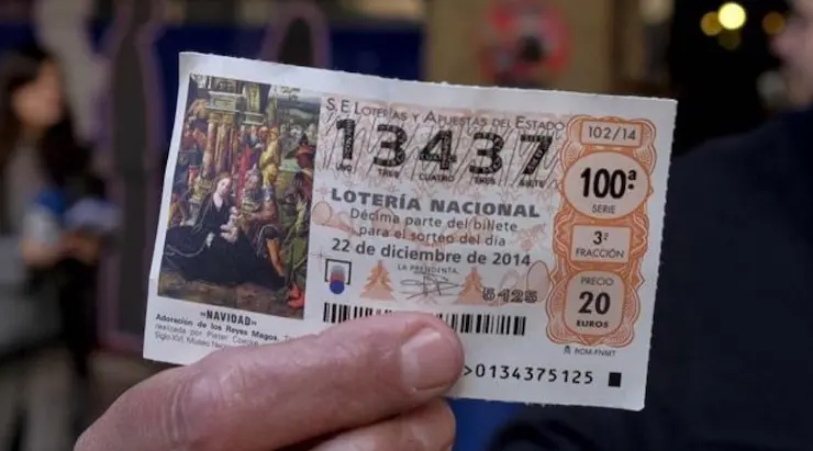 Boleto de lotería.